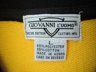 画像1: [USED]-80's【GIOVANNI L'UOMO】COLORBLOCK DESIGN POLO-Shirts