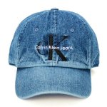 画像1: [NEW]-【Calvin Klein Jeans】STONE WASH DENIM CAP-BLUE (1)