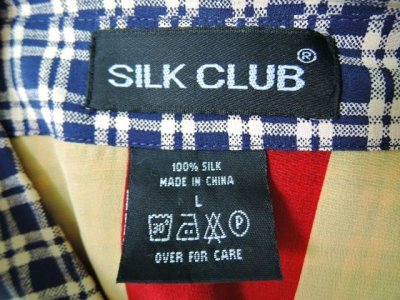画像1: [USED]-90’s【SILK CLUB】ALL OVER DESIGN L/S-Shierts