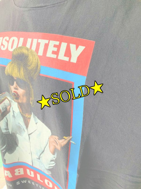 画像3: [USED]-90s【Ghanges】“ABSOLITELY FABULOUS” PRINT TEE (3)