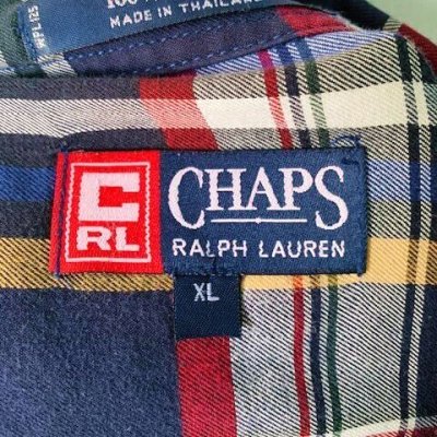 画像1: [USED]-90’s【CHAPS】“ by Ralph Lauren” CHECK L/S-SHIRTS-RED/NAVY/KHAKI