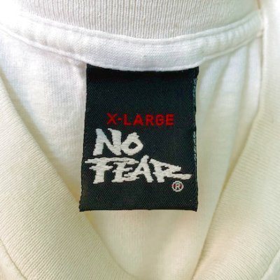 画像1: [USED]-90s【NO FEAR】LOGO PRINT TEE