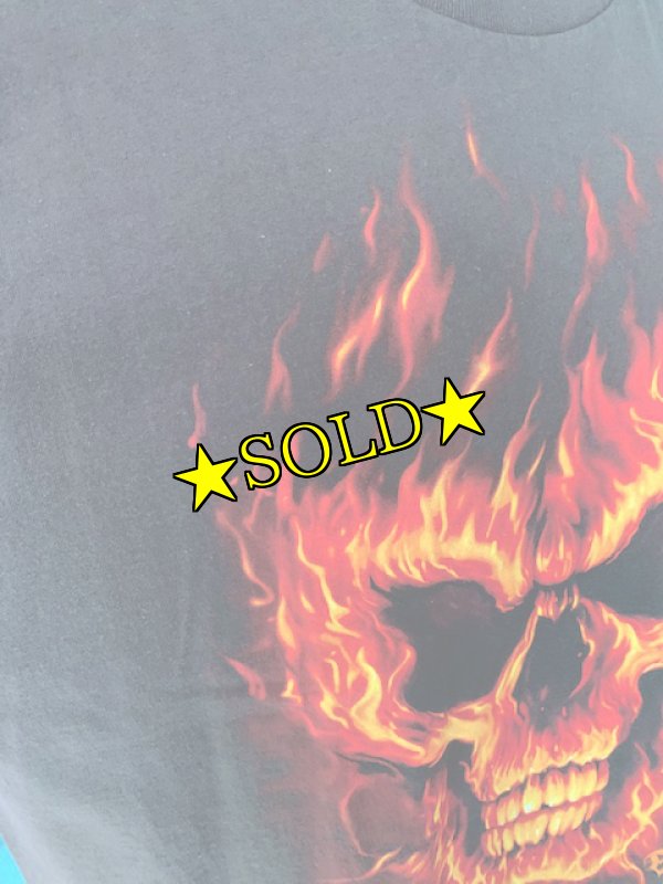 画像3: [USED]-90s【AAA】“EXILE" Skulls Fire PRINT TEE (3)