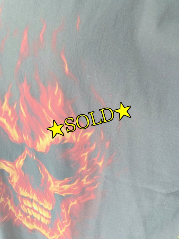 画像4: [USED]-90s【AAA】“EXILE" Skulls Fire PRINT TEE (4)