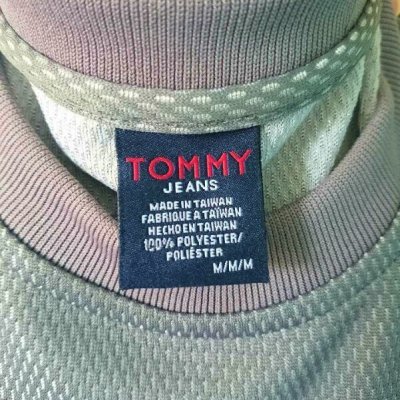 画像1: [USED]-90's【TOMMY HILFIGER】"TOMMY JEANS" DESIGN TOPS