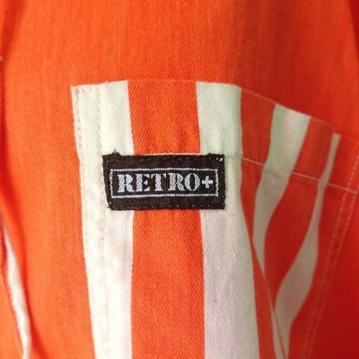 画像2: [USED]-90s【RETRO】STRIPE DESIGN HOODIE S/S SHIRTS