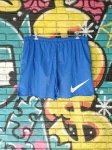 画像2: [USED]-90's【NIKE】"BIG SWOOSH"  NYLON SHORTS-BLUE (2)