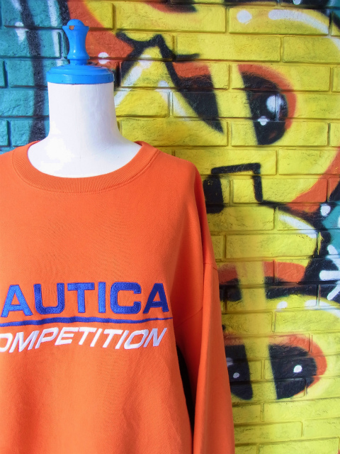 [USED]-90’s【NAUTICA】“COMPETITION” EMBROIDERY CREWNECK SWEAT - PA$$LE ONLINE